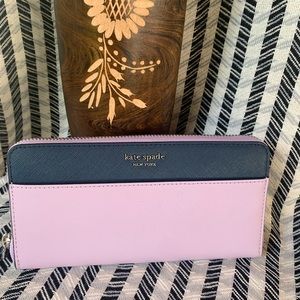 Large continental wallet lavender Kate spade
